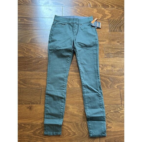 Jag Jeans Women Juniper Green Solid Pull-On Maya Skinny Jeans NWT Size 0/25 - Picture 8 of 9